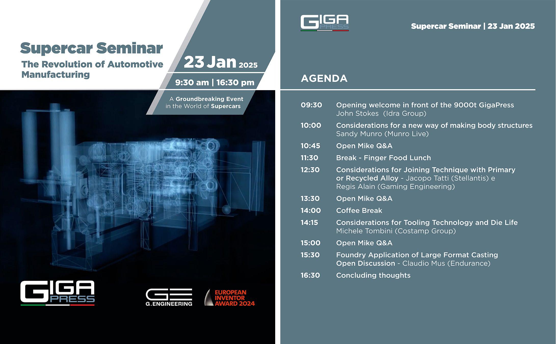 IDRA GROUP | Supercar Seminar: The Revolution of Automotive Manufacturing